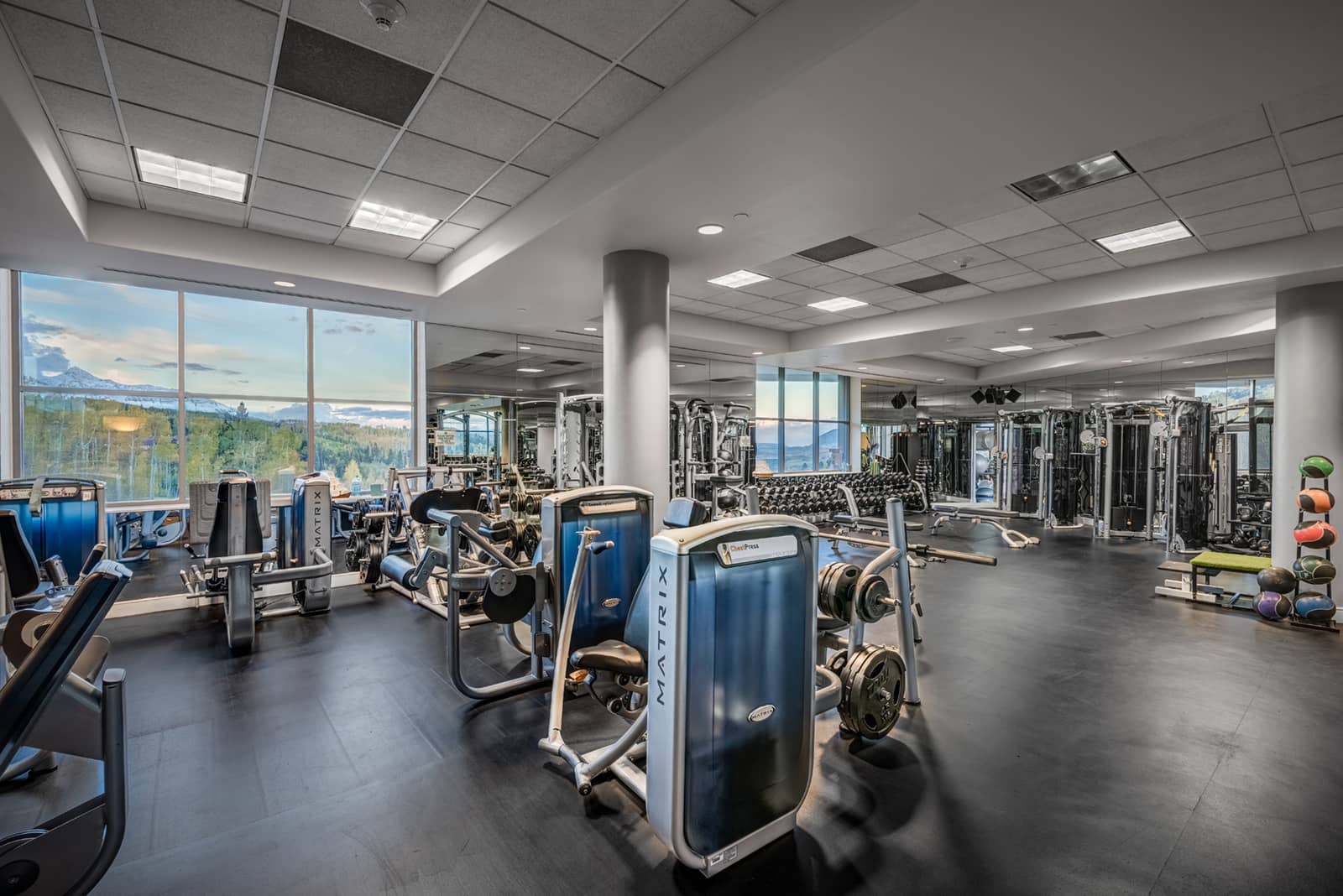 Fitness center equipment
